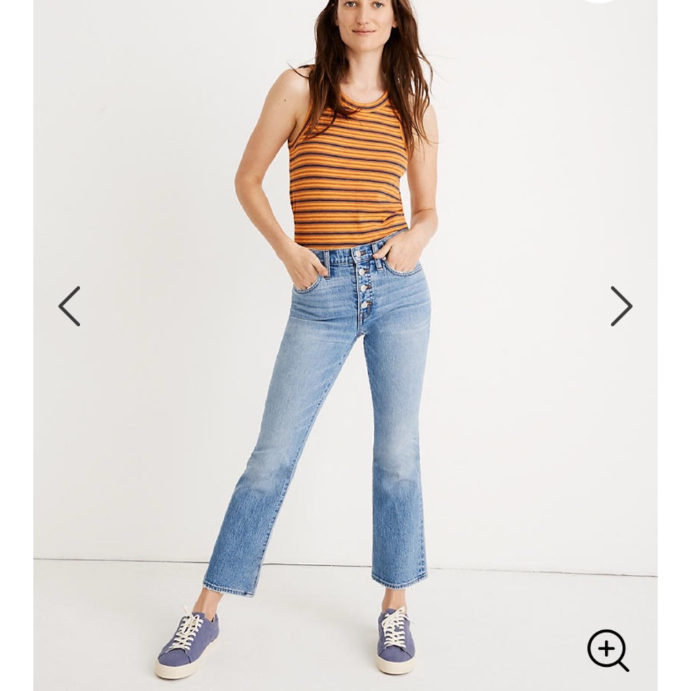Madewell Cali Demi Boot Button Front Dory Wash